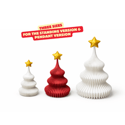 MODERN & MODULAR CHRISTMAS TREES - PENDANT + TEALIGHT VERSION (3 SIZES) / CHRISTMAS DECOR 3d model
