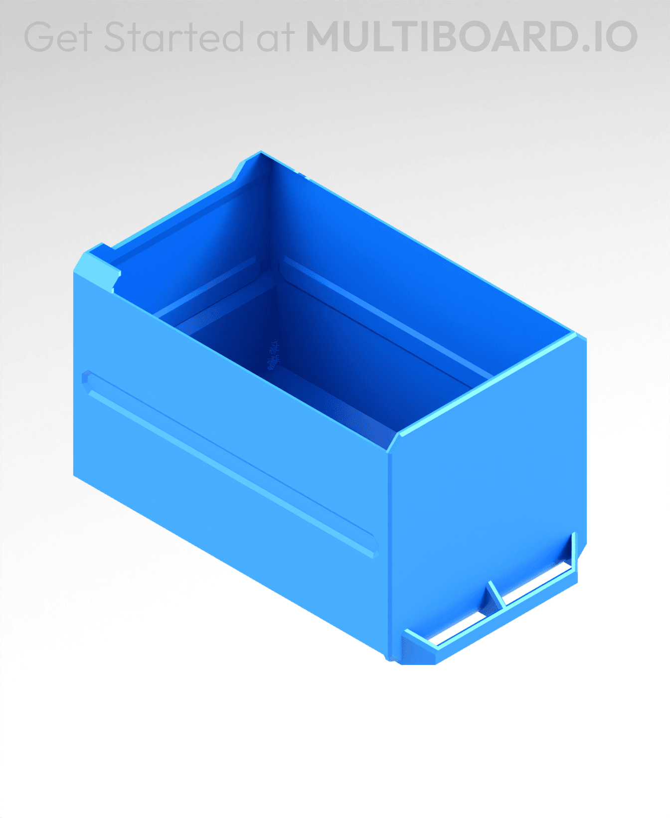 2x2x3 LU - Magnetic - Simple Multibin Drawer 3d model