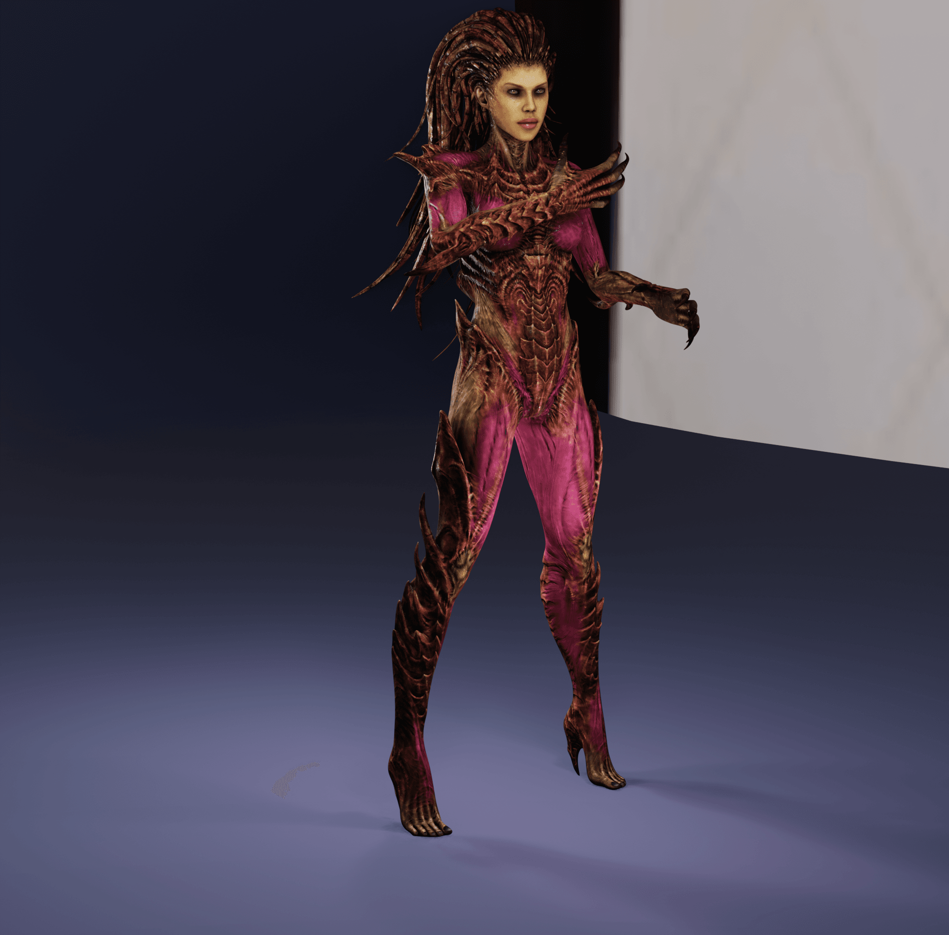 Kerrigan Psionic War Queen v1 3d model