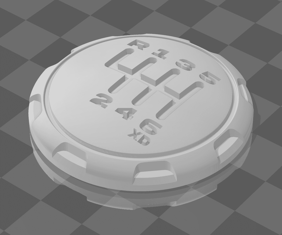 stick shift cover 5 speed.3mf 3d model