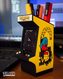 ARCADE MACHINE - RETRO GAMES (PEN HOLDER) 3d model