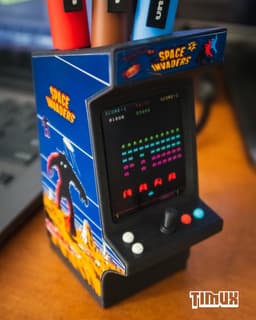 ARCADE MACHINE - RETRO GAMES (PEN HOLDER) 3d model