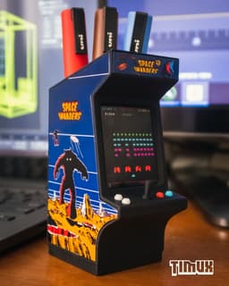 ARCADE MACHINE - RETRO GAMES (PEN HOLDER) 3d model