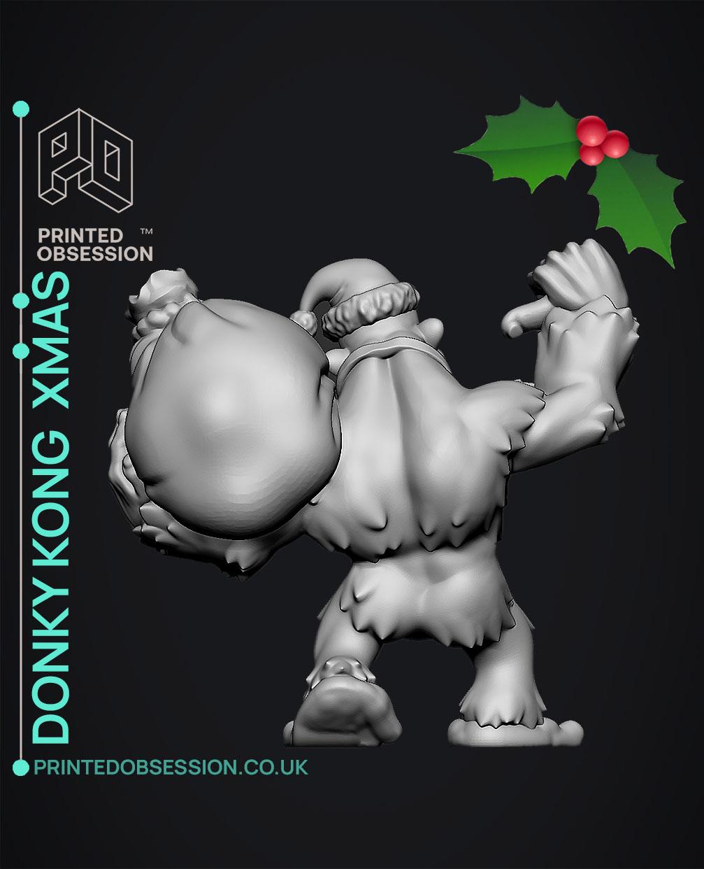 Donky Kong Xmas - DK - Fan Art 3d model