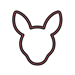 Kangaroo Head Cookie Cutter STL File - 4 inches 3d model