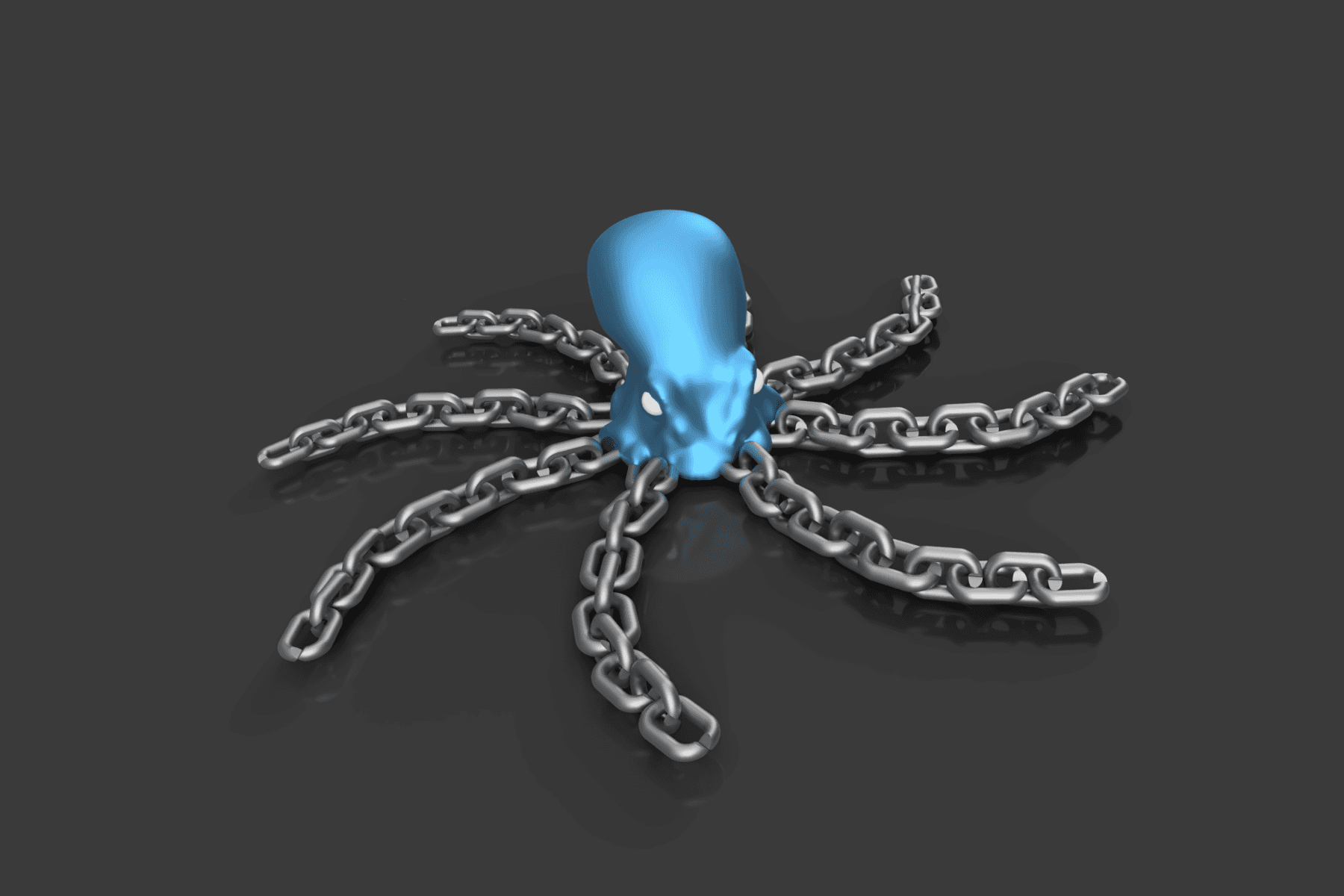 Articulated Chain Octopus ⛓️ 3d model