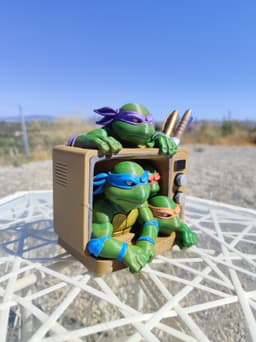Teenage Mutant Ninja Pen Holder β Retro TV Style 3d model