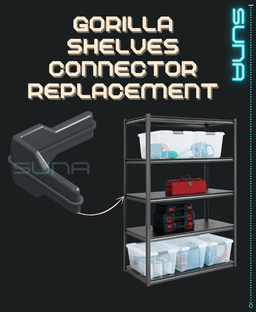 Metal Shelves Corner Connector (Gorrila Shelf Repair) 3d model