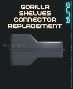 Metal Shelves Corner Connector (Gorrila Shelf Repair) 3d model
