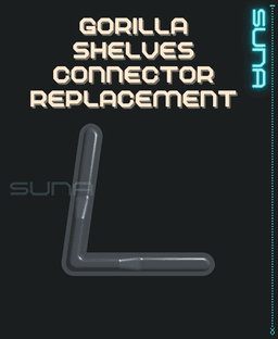 Metal Shelves Corner Connector (Gorrila Shelf Repair) 3d model