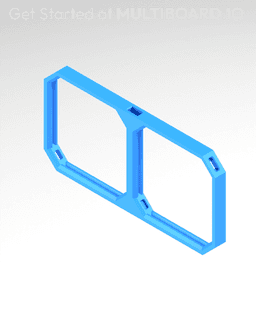4x2 MU (2x1 LU) - MultiBoard Square Plate 3d model
