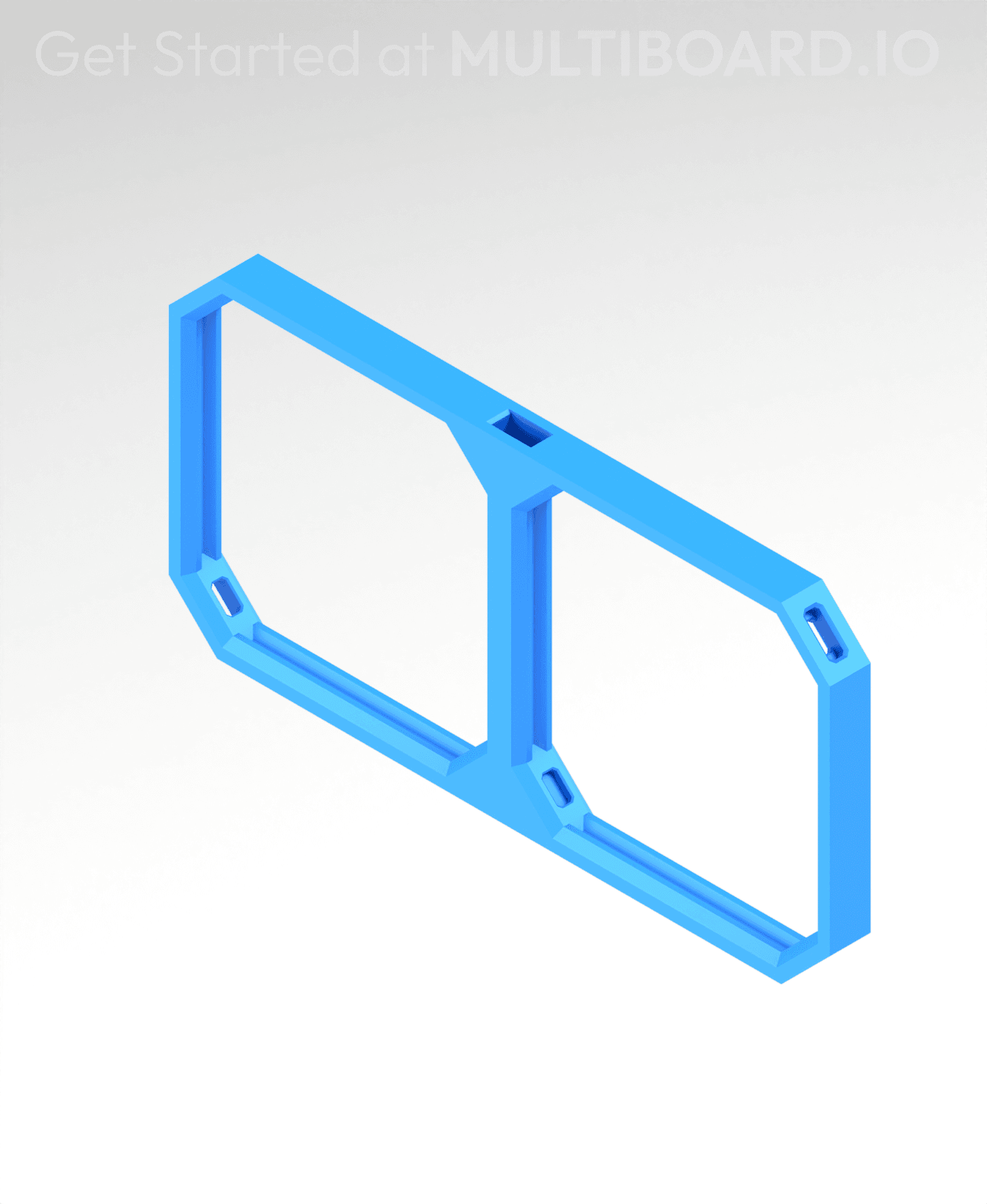 4x2 MU (2x1 LU) - MultiBoard Square Plate 3d model