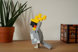 Minecraft Parrot – Gray Edition 3d model