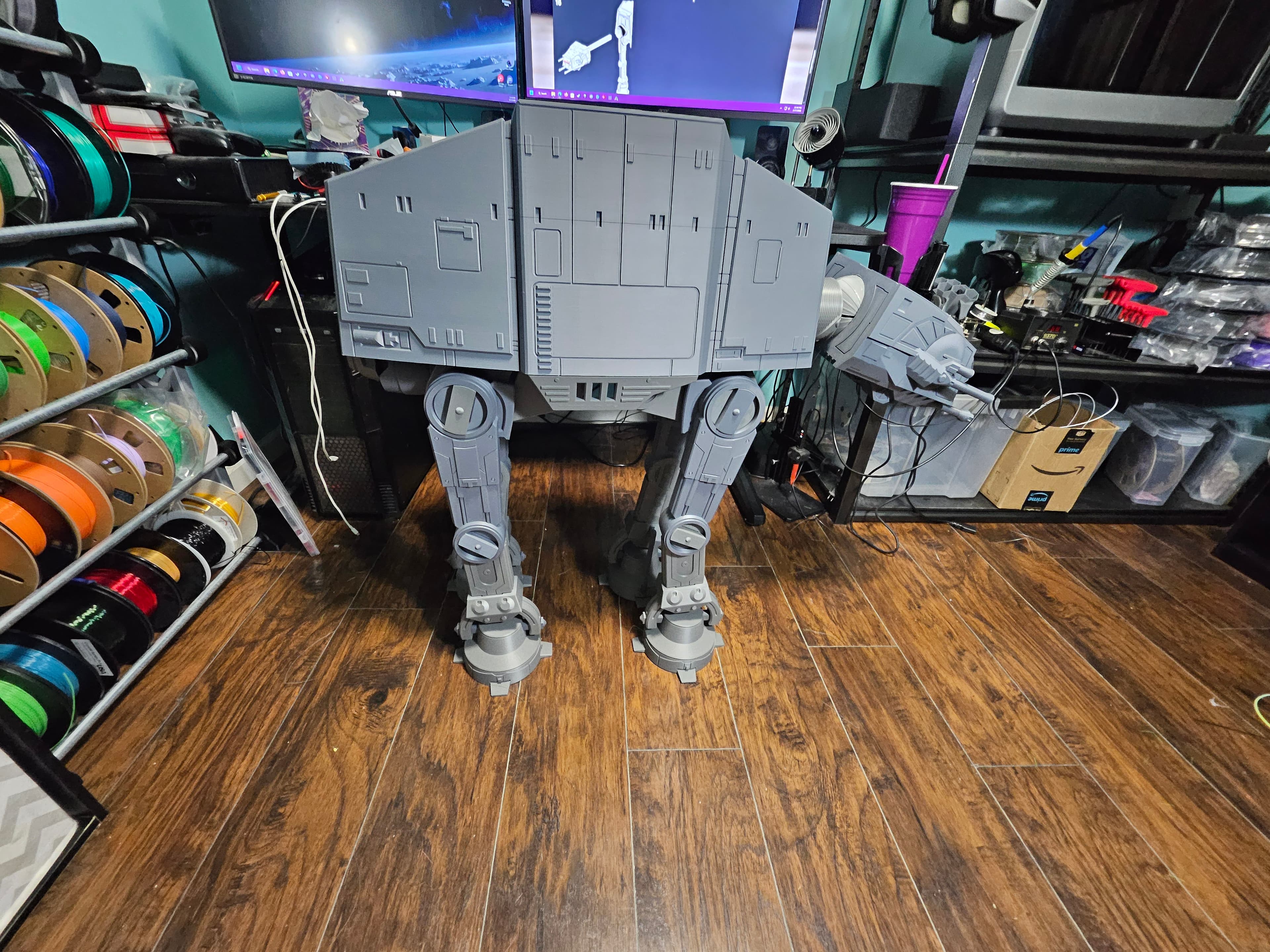 Used my creality k2 plus printer. The print was at 300%
Not gonna lie...I did not realize how big it was going to actually be...100% worth it. Used about 13 rolls of filament