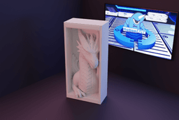 Aparador livros dragao.stl 3d model