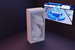 Aparador livros dragao.stl 3d model