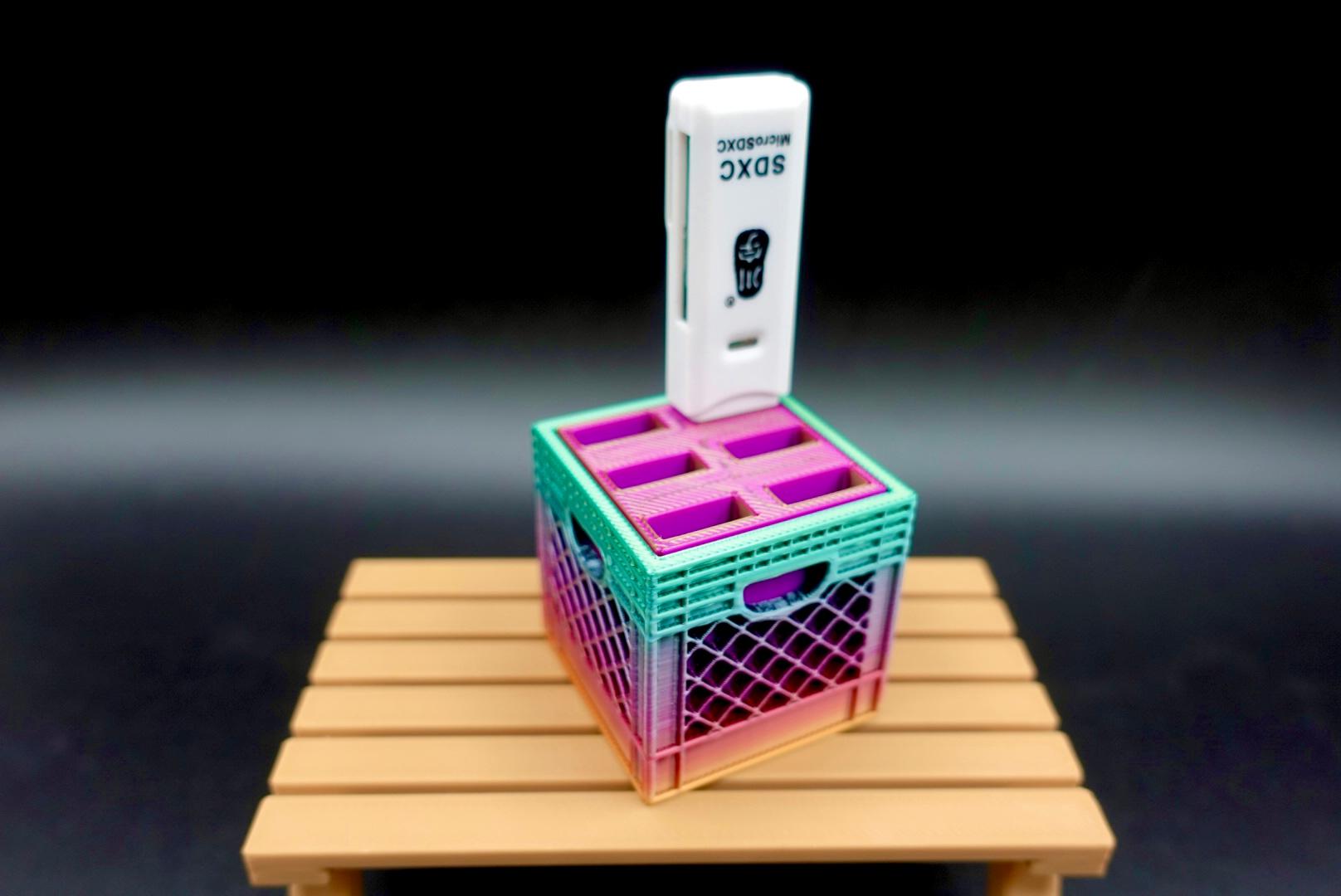 USB Holder (50% Scale Mini Crate) 3d model