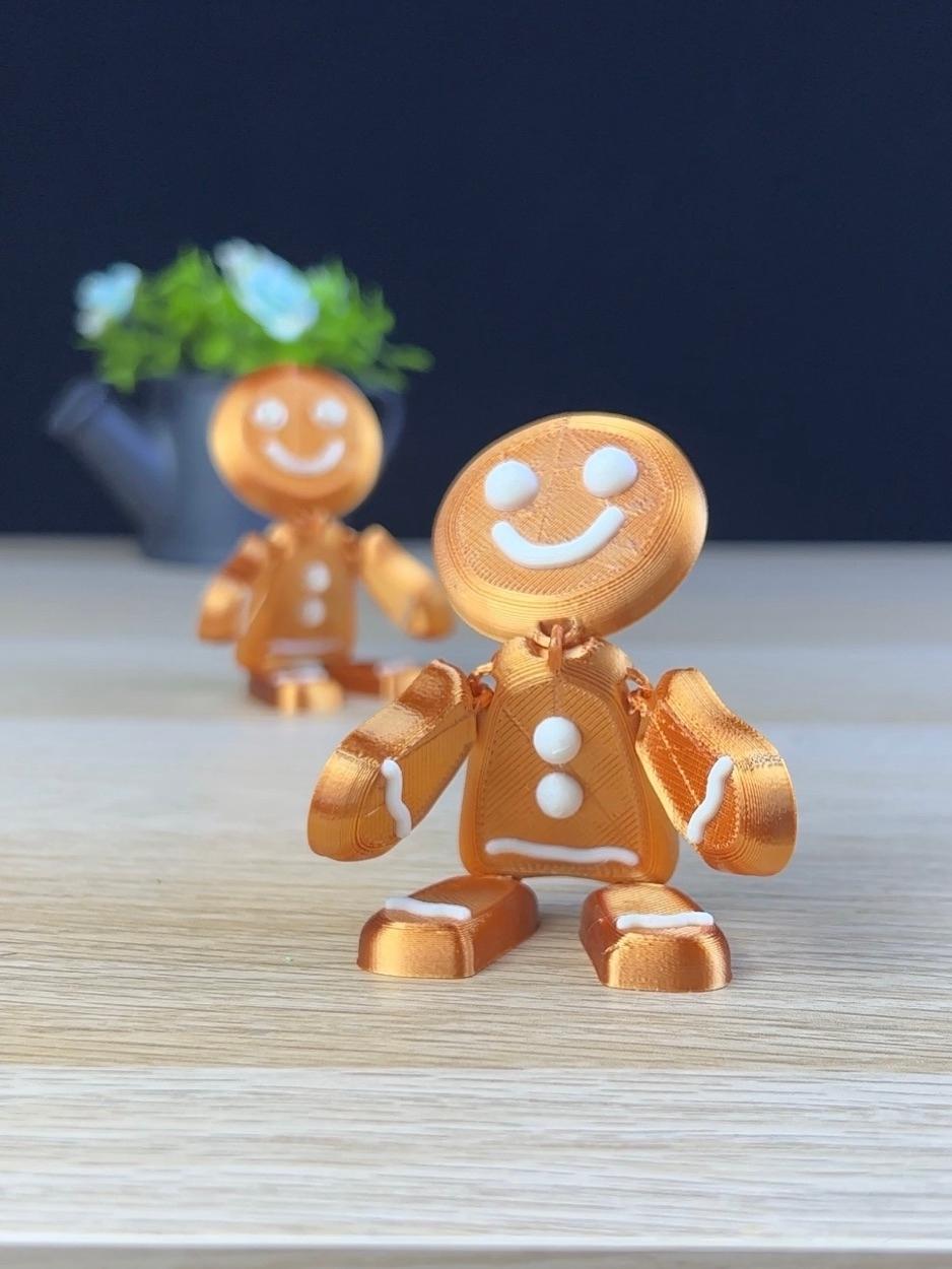 Articulated gingerbread man  3d model