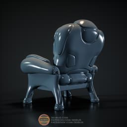 Armchair miniature 3d model