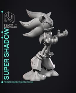 Super Shadow - Sonic - Fan Art 3d model
