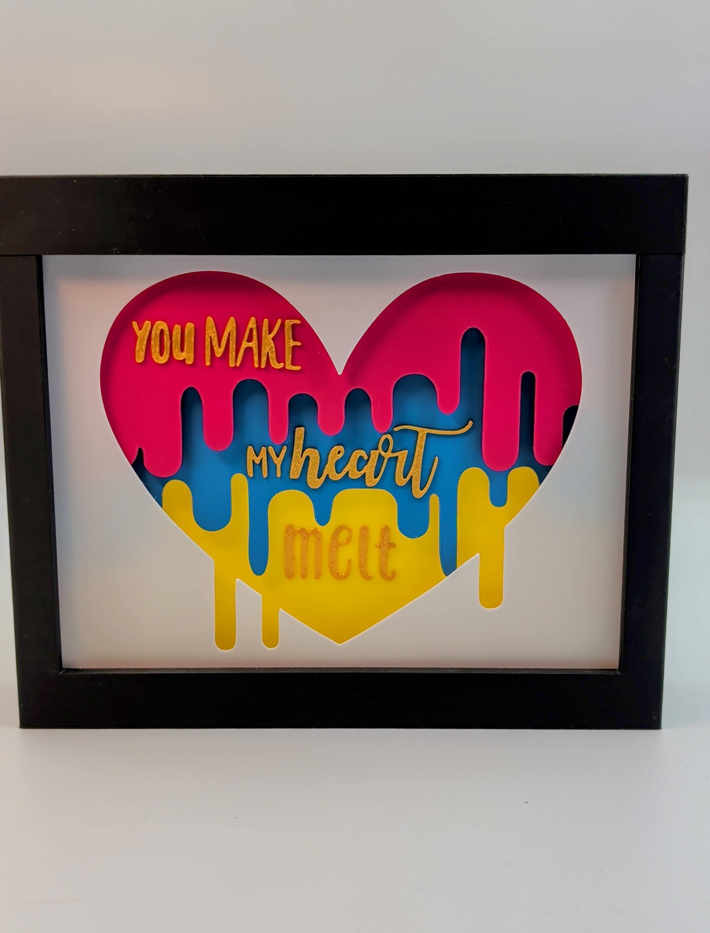 You Make My Heart Melt Shadow Box 3d model