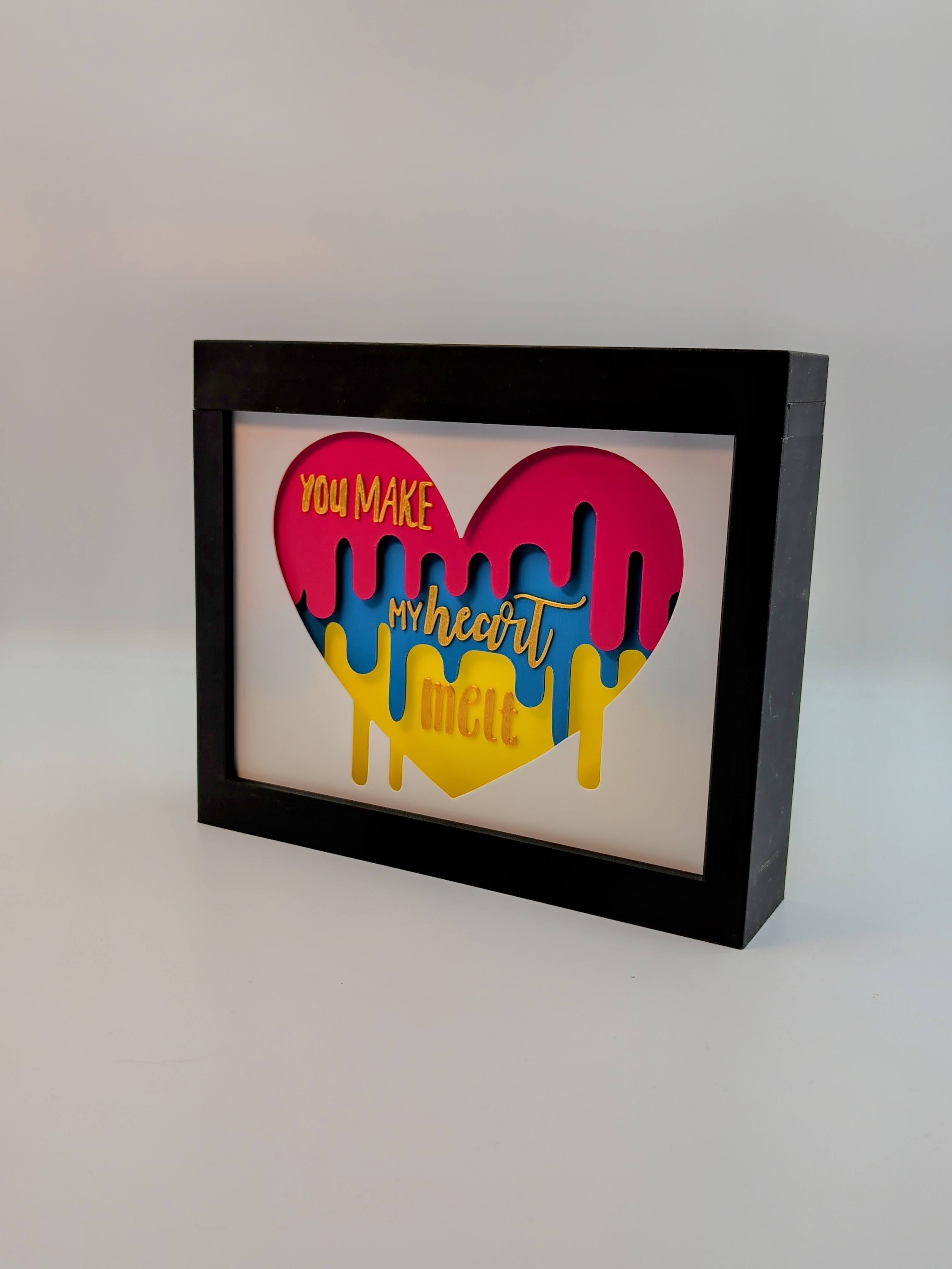 You Make My Heart Melt Shadow Box 3d model