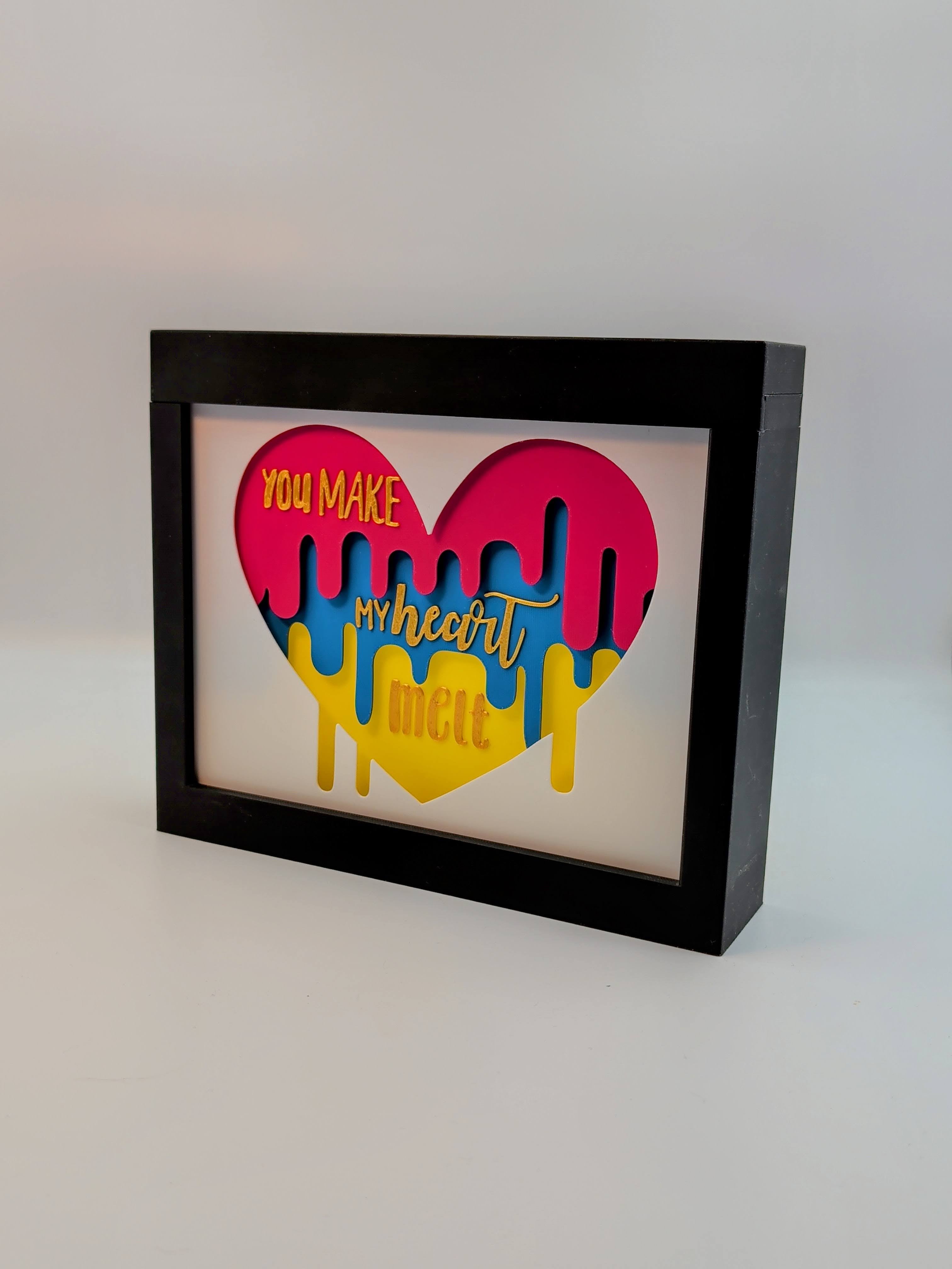 You Make My Heart Melt Shadow Box 3d model