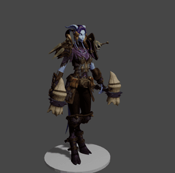 Chill the Shaman Tiefling v2 3d model