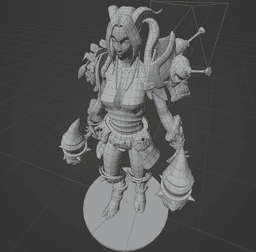 Chill the Shaman Tiefling v2 3d model