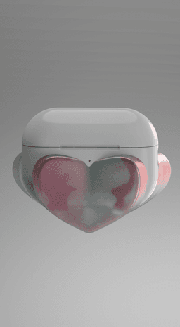 Heart AIRPODS PRO 1/2 CASE 3d model