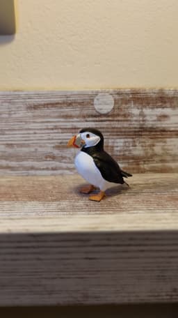 Puffin bird figure 3d model