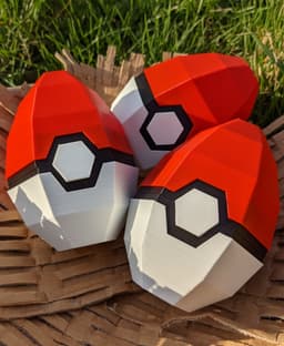 Pokemon Easter Egg Pokeball Box 3d model