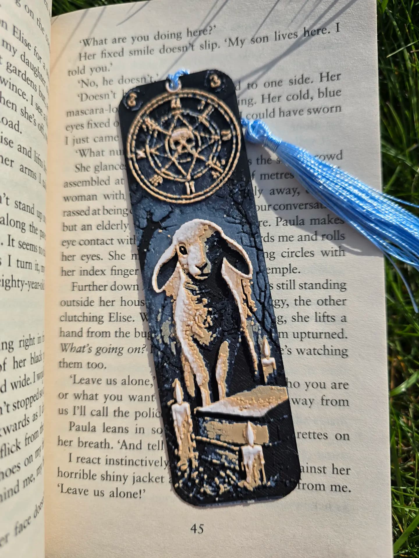 Silent Watch β 3D Printed Bookmark (HueForge Multi-Color Design) 3d model