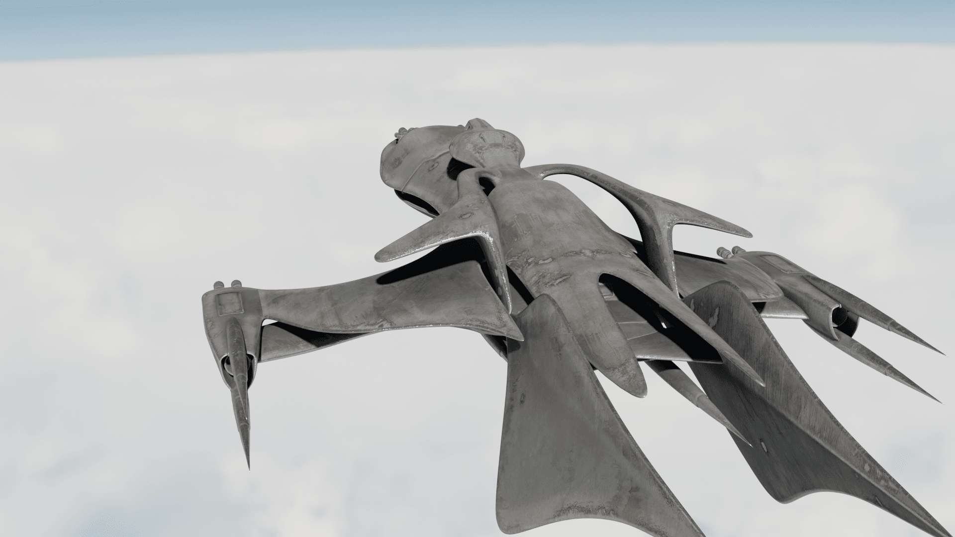 PROJECT MANTARAY STARSHIP FOR 3D PRINT 3d model