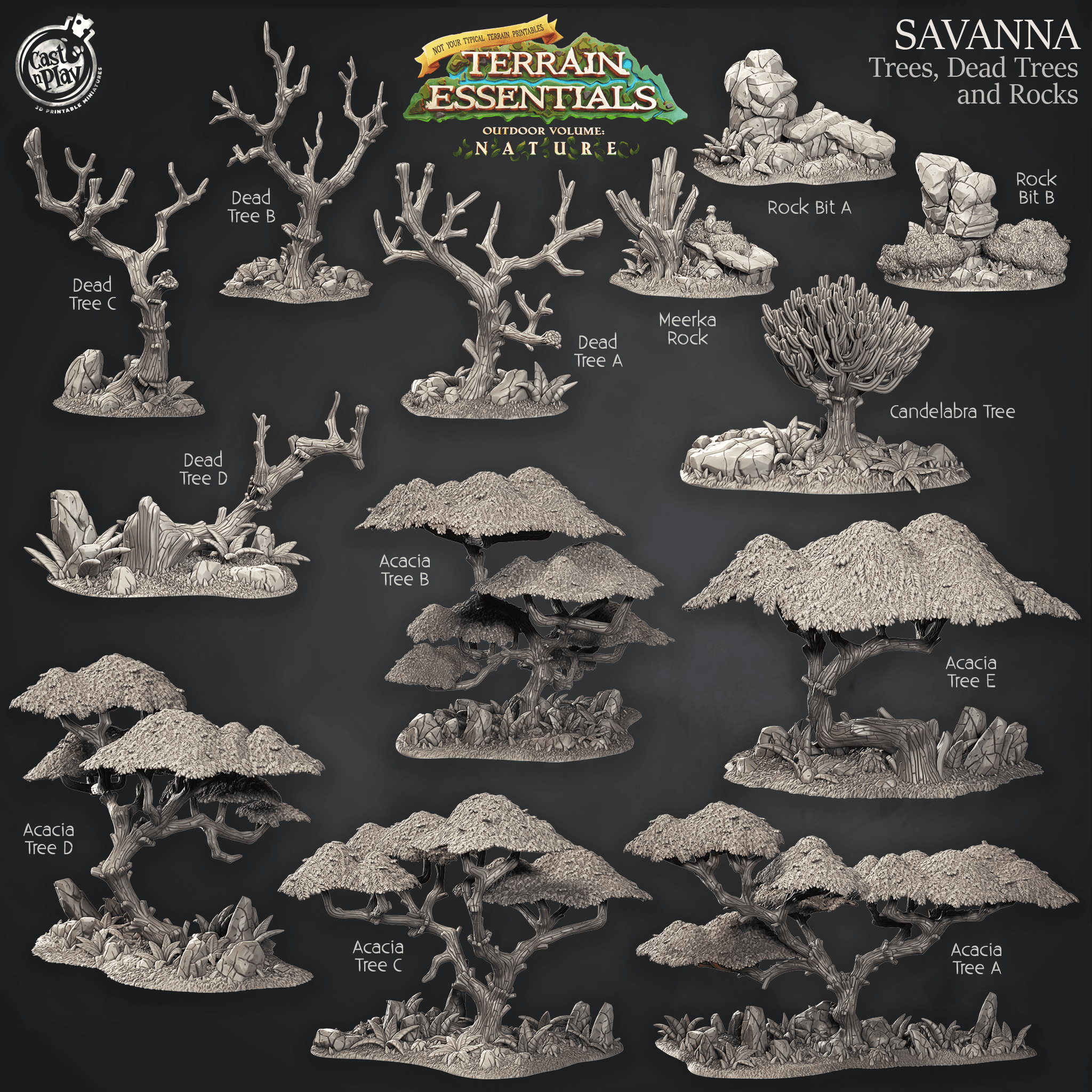 Savanna Set (Pre 3d model