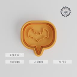 Trick or Treat Cookie Cutter & Stamp Set, Halloween Shapes, Spooky Fondant Cutter, 6-Piece Bundle, Small to Large Sizes PRODUCT_4362 3d model