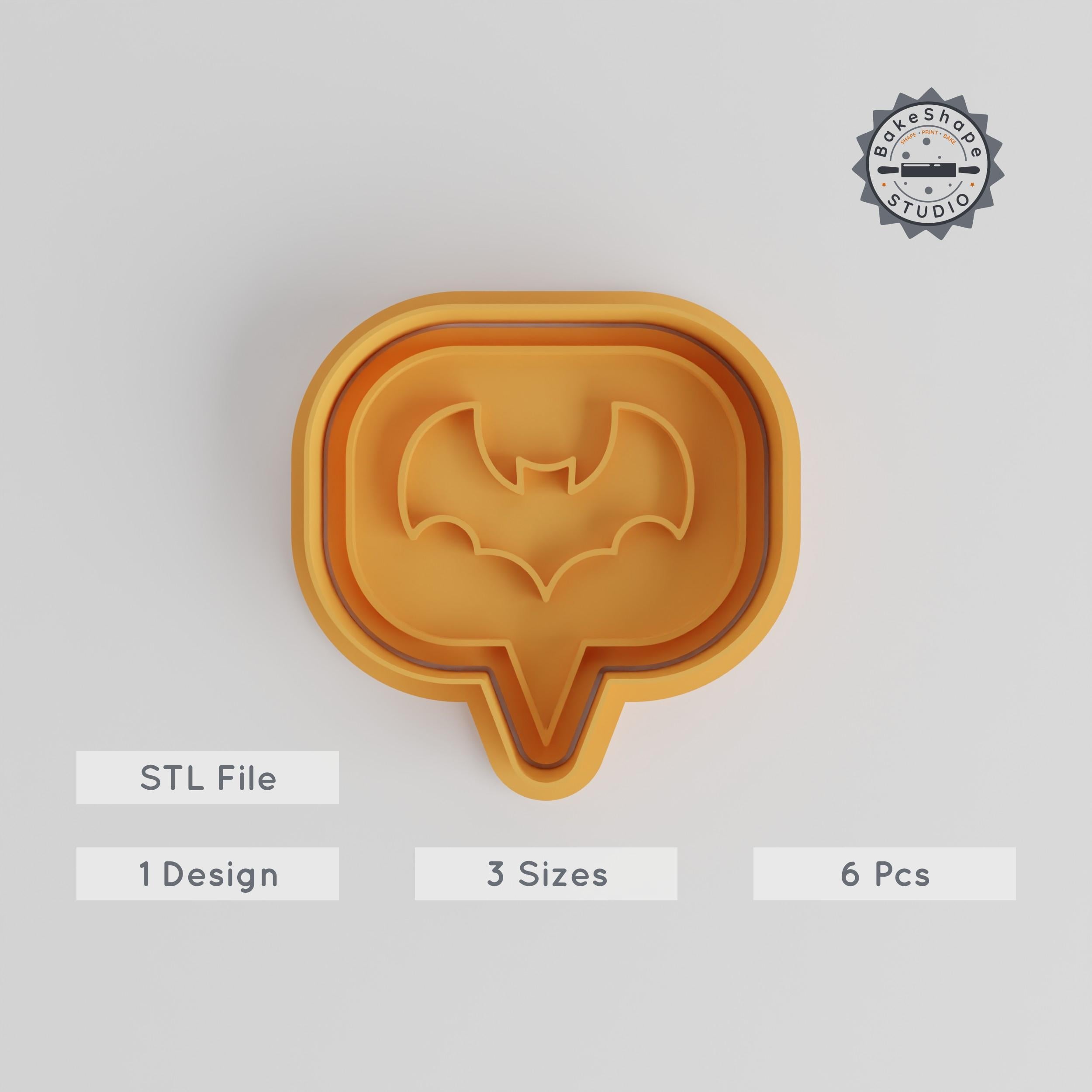 Trick or Treat Cookie Cutter & Stamp Set, Halloween Shapes, Spooky Fondant Cutter, 6-Piece Bundle, Small to Large Sizes PRODUCT_4362 3d model