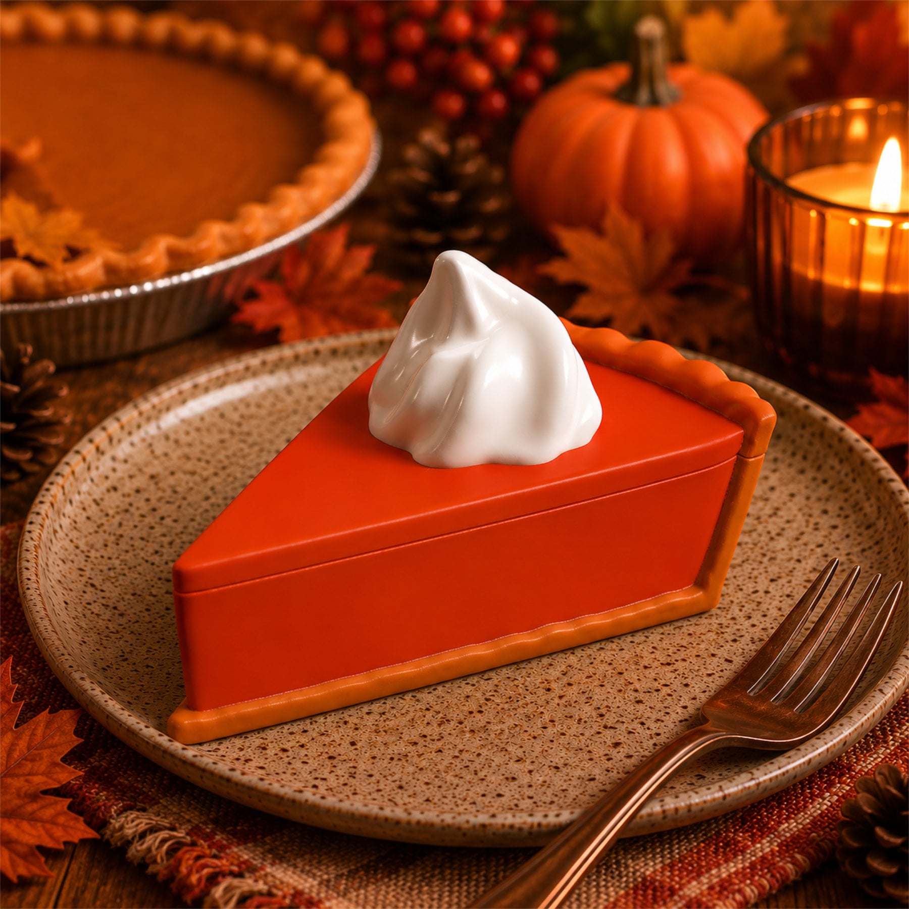 Slice of Joy Container (Pumpkin Pie) – Wiggle Budz – (Harvest Hearts Collection) 3d model
