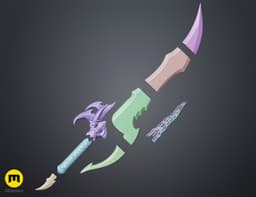 Solo Leveling Kasaka's Venom Fang 3d model