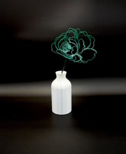 Camellia – 3D Printed Art Flower 3d model