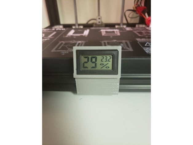 Temp/Humidity Gauge Clip 3d model