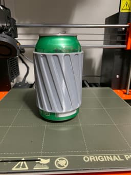 spiral slot design soda can sleave (66mm) 3d model
