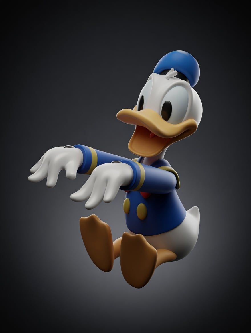 Sailor Duck Monitor Pal 3d model