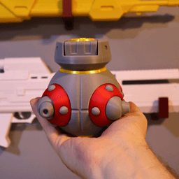 G-142 Pyrotech Grenade Prop STL (3D Print File) 3d model