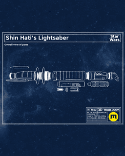 Shin Hati's Lightsaber - Ahsoka 3d model
