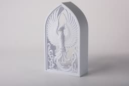 Phoenix Book Nook Insert - Bookshelf Decor 3d model