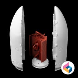SpaceX Falcon 9 fairing 3d model