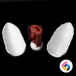 SpaceX Falcon 9 fairing 3d model