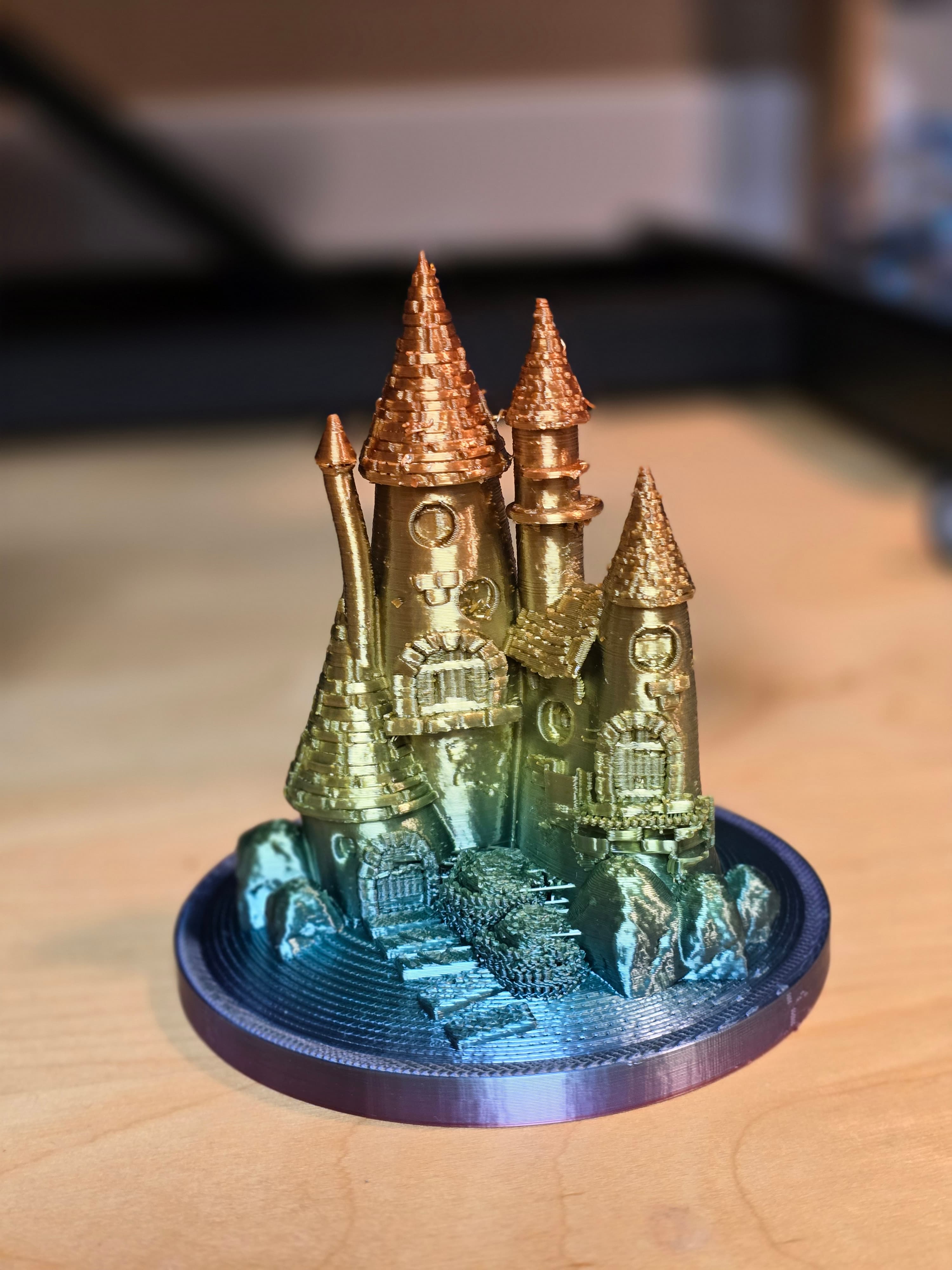 Awesome model! I didn't think it would work well on my printer but I tried it with some rainbow filament and the result was actually great, my daughter loves it!