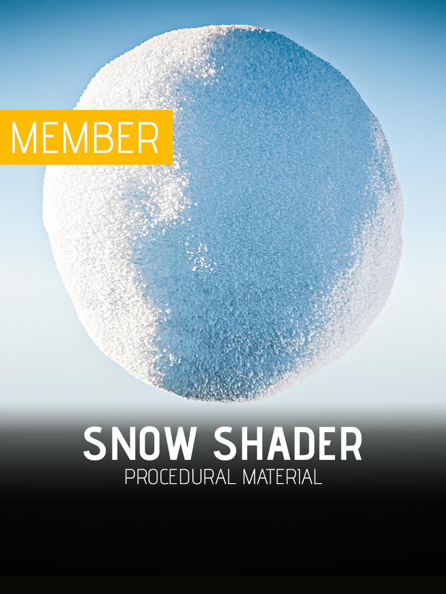 Procedural Snow Shader 3d model